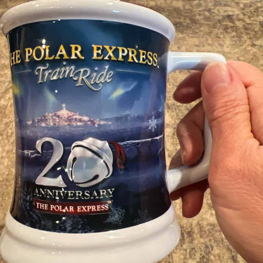 Polar Express 20th Anniversary Mug Train Ride Scene New,  Collector